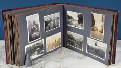 A FINE 1920'S30'S EUROPEAN TOUR LEATHER PHOTOGRAPH ALBUM - ADDITIONAL PHOTO 20