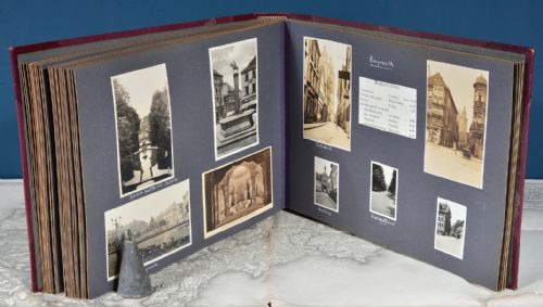 A FINE 1920'S30'S EUROPEAN TOUR LEATHER PHOTOGRAPH ALBUM - ADDITIONAL PHOTO 21