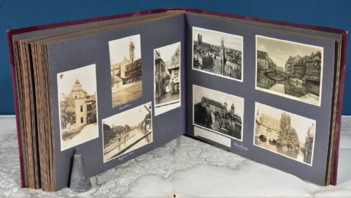 A FINE 1920'S30'S EUROPEAN TOUR LEATHER PHOTOGRAPH ALBUM - ADDITIONAL PHOTO 22