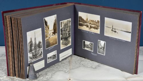 A FINE 1920'S30'S EUROPEAN TOUR LEATHER PHOTOGRAPH ALBUM - ADDITIONAL PHOTO 23