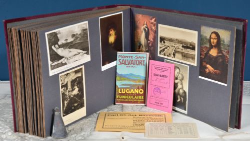 A FINE 1920'S30'S EUROPEAN TOUR LEATHER PHOTOGRAPH ALBUM - ADDITIONAL PHOTO 24