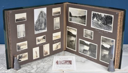 A FINE 1920'S WORLD TOUR LEATHER PHOTO ALBUM - ADDITIONAL PHOTO 2