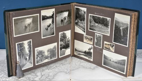 A FINE 1920'S WORLD TOUR LEATHER PHOTO ALBUM - ADDITIONAL PHOTO 3