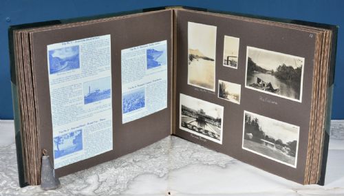 A FINE 1920'S WORLD TOUR LEATHER PHOTO ALBUM - ADDITIONAL PHOTO 8