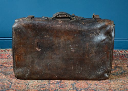 WILLIAM CUTBUSH OF BARNET'S LEATHER TRAVEL TRUNK C1850 - ADDITIONAL PHOTO 5