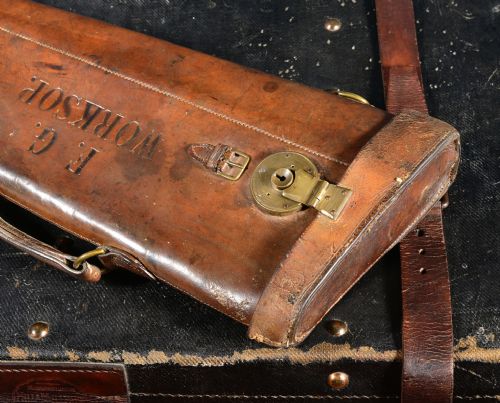 FG WORKSOP'S LEATHER 'LEG O' MUTTON' SHOTGUN CASE C1870 - ADDITIONAL PHOTO 3