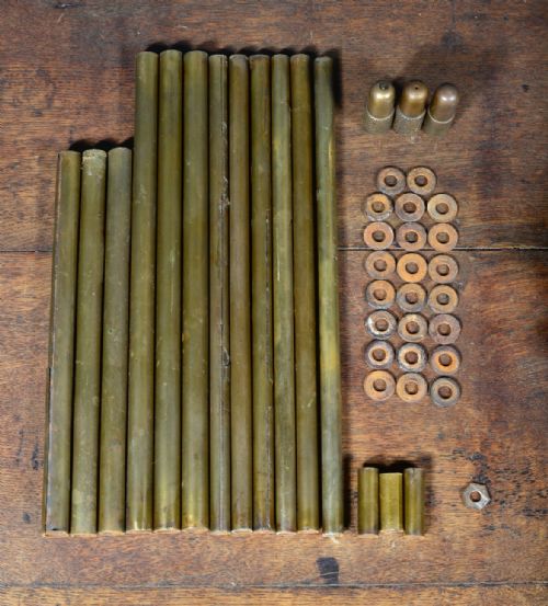 BIRCH CAMPAIGN FOUR TIER CORNER WHATNOT WITH BRASS SUPPORTS C1880 - ADDITIONAL PHOTO 1