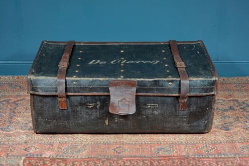 de clercq's leather trunk by hill millard c1880 - CATEGORY: ANTIQUE MISCELLANEOUS - DATED 1880