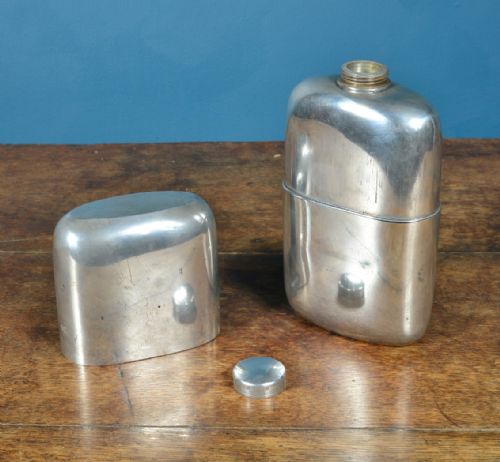 JUMBO PEWTER HIP FLASK BEAKER COMBINATION BY JAMES DIXON SONS C1900 - ADDITIONAL PHOTO 4