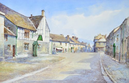 EDGAR JAMES MAYBERY 18871964 YE OLDE BULL INN CAERLEON WATERCOLOUR - ADDITIONAL PHOTO 2