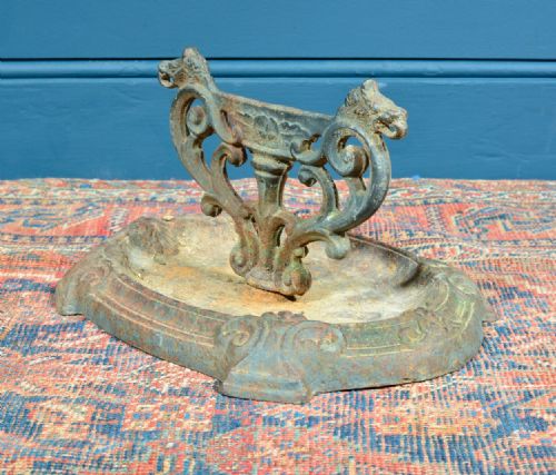VICTORIAN WILD BOAR CAST IRON BOOT SCRAPER C1870 - ADDITIONAL PHOTO 2