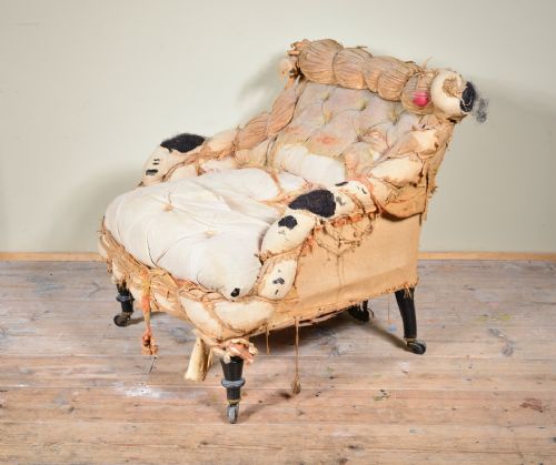 19th century french armchair by maison bon marche paris c1870 - CATEGORY: ANTIQUE CHAIRS - DATED 1870