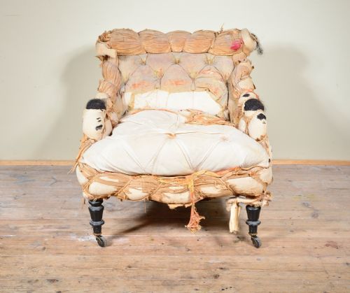 19TH CENTURY FRENCH ARMCHAIR BY MAISON BON MARCHE PARIS C1870 - ADDITIONAL PHOTO 6