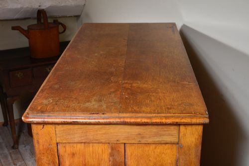 LARGE VICTORIAN GOLDEN OAK CHEST OF DRAWERS C1870 - ADDITIONAL PHOTO 9