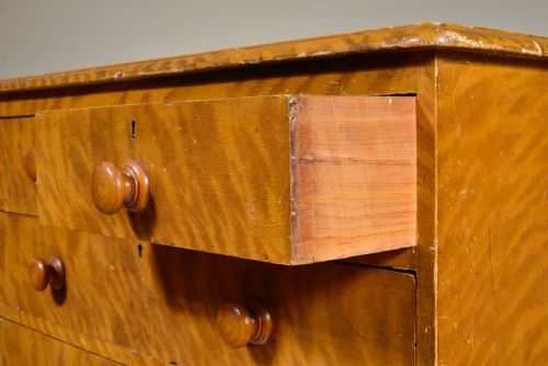 VICTORIAN CHEST OF DRAWERS IN ORIGINAL PAINT C1860 - ADDITIONAL PHOTO 6