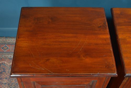 A PAIR OF VICTORIAN MAHOGANY BEDSIDE CABINETS C1850 - ADDITIONAL PHOTO 6