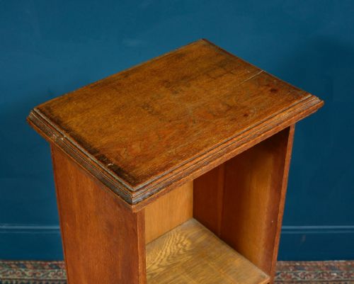 A SMALL COTSWOLD SCHOOL ARTS CRAFTS OAK BOOKCASE C1900 - ADDITIONAL PHOTO 4