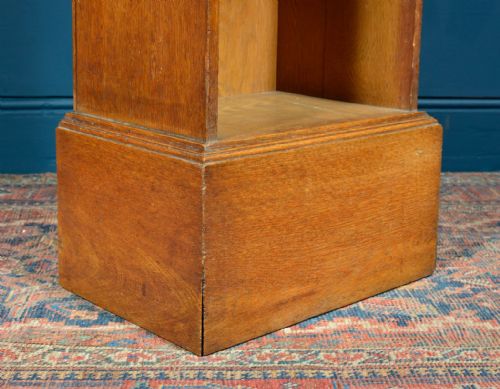 A SMALL COTSWOLD SCHOOL ARTS CRAFTS OAK BOOKCASE C1900 - ADDITIONAL PHOTO 5
