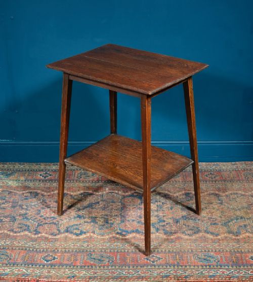 arts and craft oak occasional table in the manner of liberty co c1890 - CATEGORY: ANTIQUE TABLES - DATED 1890