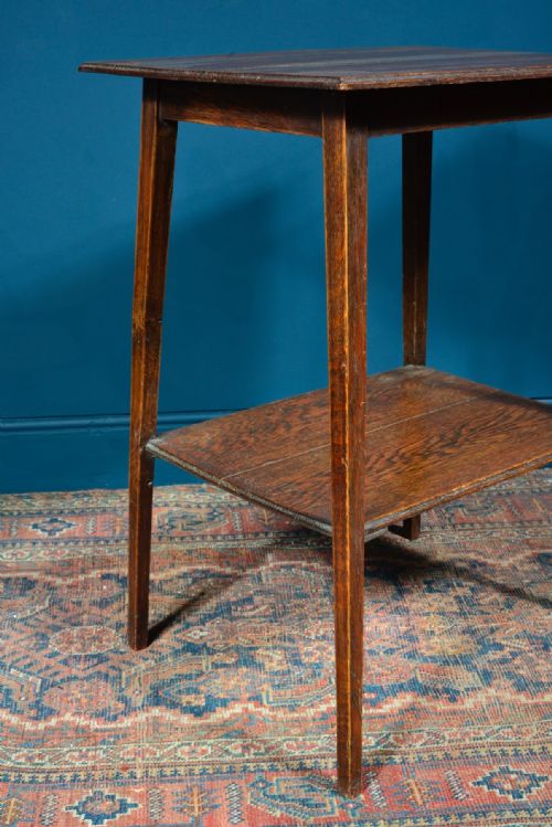 ARTS AND CRAFT OAK OCCASIONAL TABLE IN THE MANNER OF LIBERTY CO C1890 - ADDITIONAL PHOTO 4