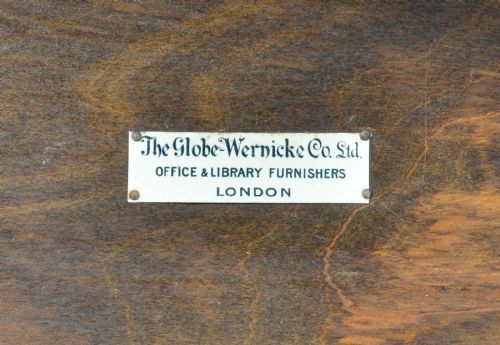 AN OAK GLOBE WERNICKE BARRISTER BOOKCASE C1900 - ADDITIONAL PHOTO 1