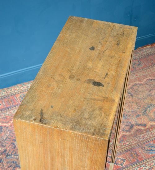 LIMED OAK GLAZED BOOKCASE CUPBOARD IN THE MANNER OF HEAL'S 1930'S - ADDITIONAL PHOTO 8