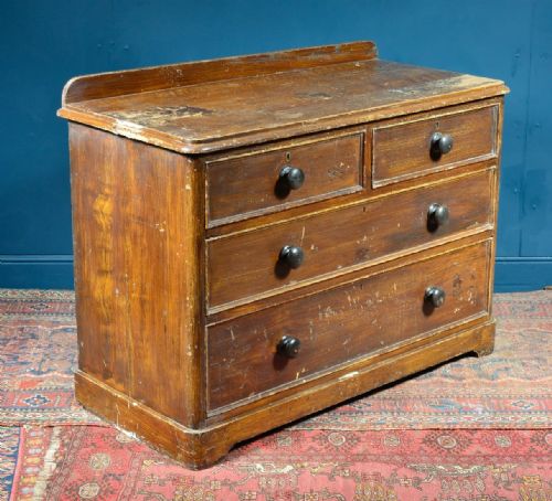 VICTORIAN CHEST OF DRAWERS IN ORIGINAL PAINT C1860 - ADDITIONAL PHOTO 2