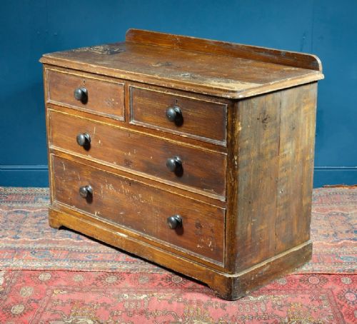 VICTORIAN CHEST OF DRAWERS IN ORIGINAL PAINT C1860 - ADDITIONAL PHOTO 5