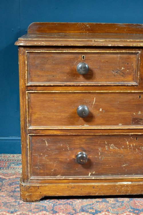 VICTORIAN CHEST OF DRAWERS IN ORIGINAL PAINT C1860 - ADDITIONAL PHOTO 8