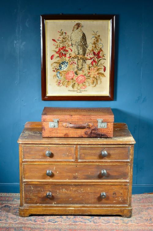 VICTORIAN CHEST OF DRAWERS IN ORIGINAL PAINT C1860 - ADDITIONAL PHOTO 11