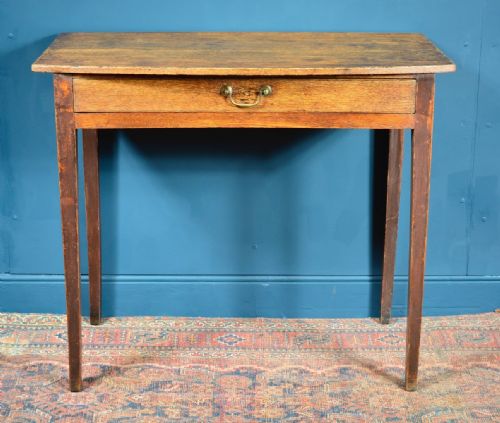 GEORGIAN COUNTRY OAK SIDE TABLE C1800 - ADDITIONAL PHOTO 1