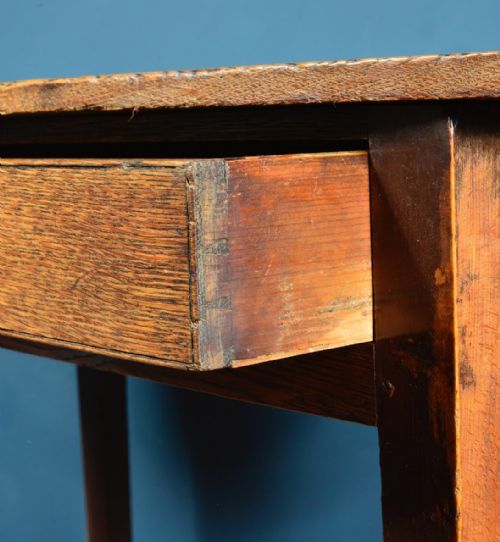 GEORGIAN COUNTRY OAK SIDE TABLE C1800 - ADDITIONAL PHOTO 7