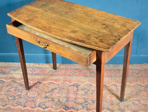 GEORGIAN COUNTRY OAK SIDE TABLE C1800 - ADDITIONAL PHOTO 8