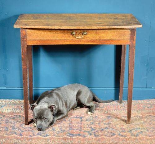 GEORGIAN COUNTRY OAK SIDE TABLE C1800 - ADDITIONAL PHOTO 10