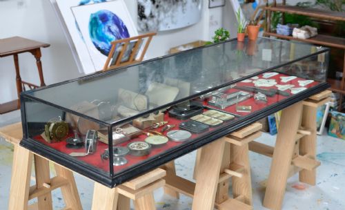 LARGE VICTORIAN EBONISED SHOP OR MUSEUM TABLE TOP DISPLAY CABINET C1895 - ADDITIONAL PHOTO 1