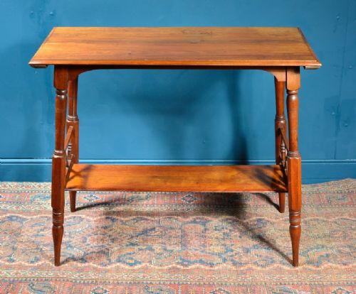 AN AESTHETIC MOVEMENT WALNUT SIDE TABLE PROBABLY LIBERTY CO C1870 - ADDITIONAL PHOTO 1