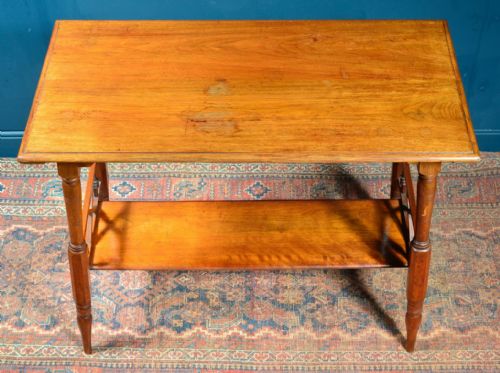 AN AESTHETIC MOVEMENT WALNUT SIDE TABLE PROBABLY LIBERTY CO C1870 - ADDITIONAL PHOTO 4