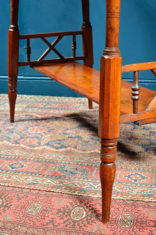 AN AESTHETIC MOVEMENT WALNUT SIDE TABLE PROBABLY LIBERTY CO C1870 - ADDITIONAL PHOTO 7