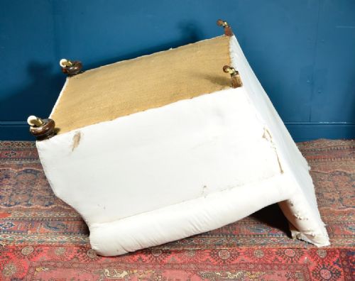 A COMFY EDWARDIAN CLUB CHAIR FOR REUPHOLSTERY C1905 - ADDITIONAL PHOTO 1