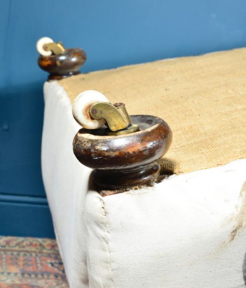A COMFY EDWARDIAN CLUB CHAIR FOR REUPHOLSTERY C1905 - ADDITIONAL PHOTO 3