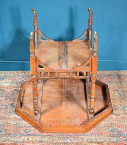 AESTHETIC MOVEMENT OCTAGONAL OCCASIONAL TABLE ATTRIBUTED TO SHOOLBRED C1870 - ADDITIONAL PHOTO 9