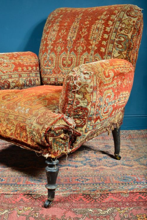 A FRENCH CARPET CHAIR C1880 - ADDITIONAL PHOTO 3