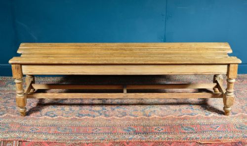 A PINE BENCH LATE 19TH EARLY 20TH CENTURY - ADDITIONAL PHOTO 1