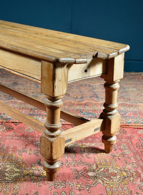 A PINE BENCH LATE 19TH EARLY 20TH CENTURY - ADDITIONAL PHOTO 4