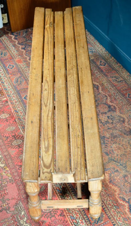 A PINE BENCH LATE 19TH EARLY 20TH CENTURY - ADDITIONAL PHOTO 5