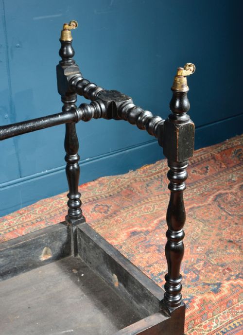 A VICTORIAN EBONISED LOW COFFEE SOFA TABLE C1880 - ADDITIONAL PHOTO 7