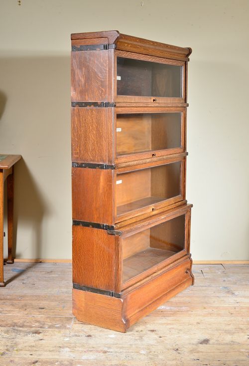 a golden oak globe wernicke sectional bookcase c1910 - CATEGORY: ANTIQUE BOOKCASES - DATED 1910