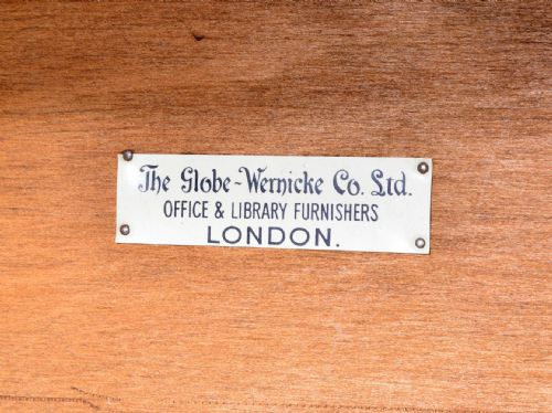 A GOLDEN OAK GLOBE WERNICKE SECTIONAL BOOKCASE C1910 - ADDITIONAL PHOTO 9