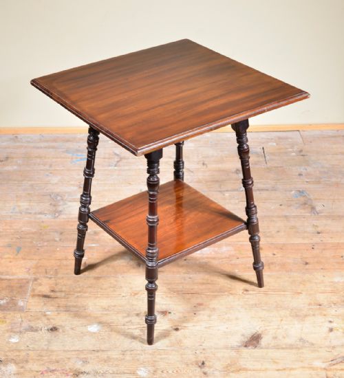 a walnut aesthetic movement table by james shoolbred co c1880 - CATEGORY: ANTIQUE TABLES - DATED 1880