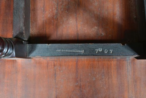 A WALNUT AESTHETIC MOVEMENT TABLE BY JAMES SHOOLBRED CO C1880 - ADDITIONAL PHOTO 7